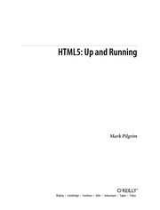 Cover of: HTML5: Up and Running by 