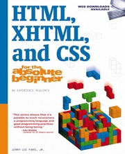 Cover of: HTML, XHTML, and CSS for the absolute beginner