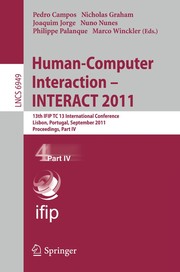 Cover of: Human-Computer Interaction – INTERACT 2011 | Pedro Campos
