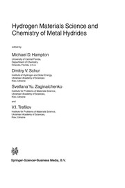 Cover of: Hydrogen materials science and chemistry of metal hydrides | NATO Advanced Research Workshop on Hydrogen Materials Science and Chemistry of Metal Hydrides (1999 KatНЎsiveli, Ukraine)