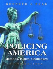 Cover of: Policing America by Kenneth J. Peak