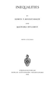 Cover of: Inequalities (Ergebnisse Der Mathematik Und Ihrer Grenzgebiete) by Edwin F. Beckenbach, R. Bellman