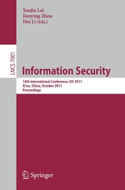 Cover of: Information Security | Xuejia Lai