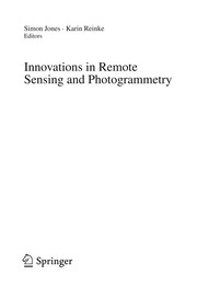 Cover of: Innovations in Remote Sensing and Photogrammetry