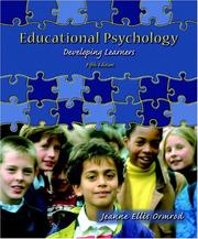 Cover of: Educational Psychology by Jeanne Ellis Ormrod, Jeanne Ellis Ormrod