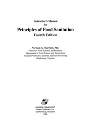 Cover of: Im, Principles of Food Sanitation by Norman G. Marriott