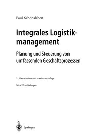 Cover of: Integrales Logistikmanagement by 
