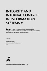 Cover of: Integrity and Internal Control in Information Systems V | Michael Gertz