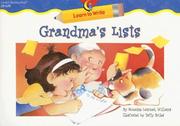 Cover of: Grandma's Lists (Learn to Write)