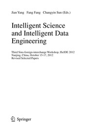 Cover of: Intelligent Science and Intelligent Data Engineering | Jian Yang