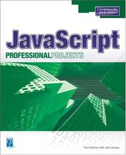 Cover of: JavaScript Professional Projects