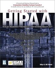 Cover of: Getting Started with HIPAA
