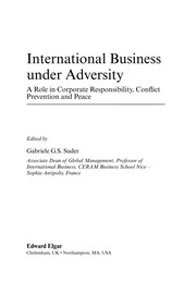 International business under adversity