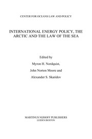 Cover of: International energy policy, the Arctic, and the law of the sea