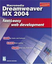 Cover of: Macromedia Dreamweaver MX 2004 Fast & Easy Web Development