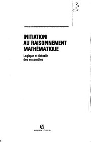 Initiation au raisonnement mathématique by Jean-Claude Dupin