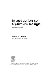 Cover of: Introduction to optimum design | Jasbir S. Arora