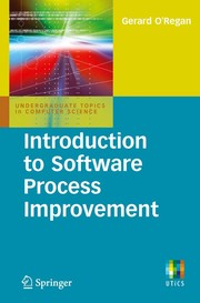 Cover of: Introduction to software process improvement by Gerard O'Regan