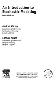 Cover of: An Introduction to Stochastic Modeling | Mark Pinsky