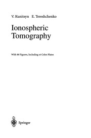 Cover of: Ionospheric Tomography | Viacheslav E. Kunitsyn