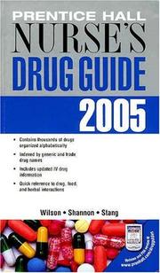 Cover of: Prentice Hall Nurse's Drug Guide 2005 (Nursing Drug Guide)