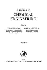 Cover of: Advances in chemical engineering | Drew, Thomas Bradford