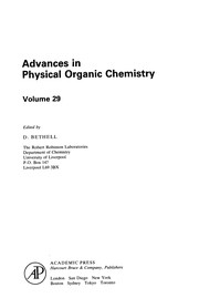 Cover of: Advances in physical organic chemistry | 