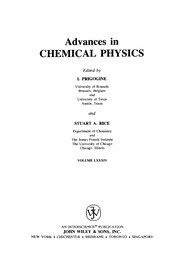Cover of: Advances in chemical physics | 