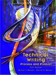 Cover of: Technical Writing by Sharon Gerson, Steven Gerson