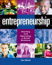 Cover of: Entrepreneurship: starting and operating a new business