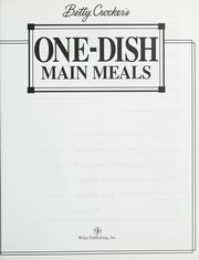 Cover of: Betty Crocker's One Dish Main Meals, Franklin Roaster Edition