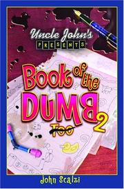 Cover of Uncle John's Presents Book of the Dumb 2 (Uncle Johns Presents)