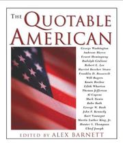 Cover of: The Quotable American (Quotable) by Alex Barnett