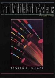 Cover of: Land mobile radio systems by Edward Singer