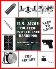 Cover of: U.S. Army counterintelligence handbook