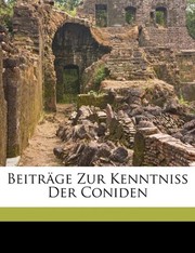 Cover of: Beitrage Zur Kenntniss Der Coniden (German Edition) by Rudolph Bergh