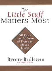 Cover of: The Little Stuff Matters Most | Bernie Brillstein