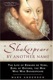 Cover of: 'Shakespeare' by Another Name by Mark Anderson