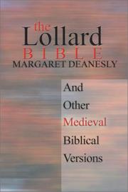 Cover of: The Lollard Bible: And Other Medieval Biblical Versions