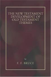 Cover of: New Testament Development of Old Testament Themes