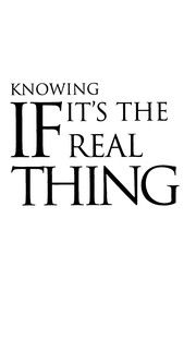 Cover of: Knowing if it's the real thing: discovering the roots of intimacy