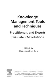 Cover of: Knowledge management tools and techniques | Madanmohan Rao