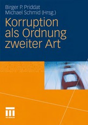 Cover of: Korruption als Ordnung zweiter Art
