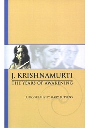 Cover of: J Krishnamurti:Years of Awakening