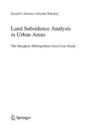 Land Subsidence Analysis in Urban Areas by David G. Zeitoun