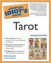 Cover of: The complete idiot's guide to tarot by Arlene Tognetti