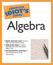 Cover of: The complete idiot's guide to algebra by W. Michael Kelley