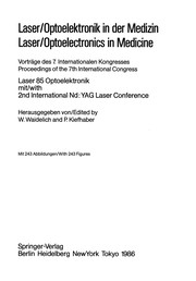 Cover of: Laser/Optoelectronics in Medicine/Laser/Optoelektronik in der Medizin by W. Waidelich