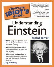 Cover of: The Complete Idiot's Guide to Understanding Einstein, Second Edition by Gary Moring, Gary F. Moring, Gary F. Moring