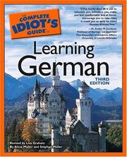 Cover of: The Complete Idiot's Guide to Learning German, Third Edition